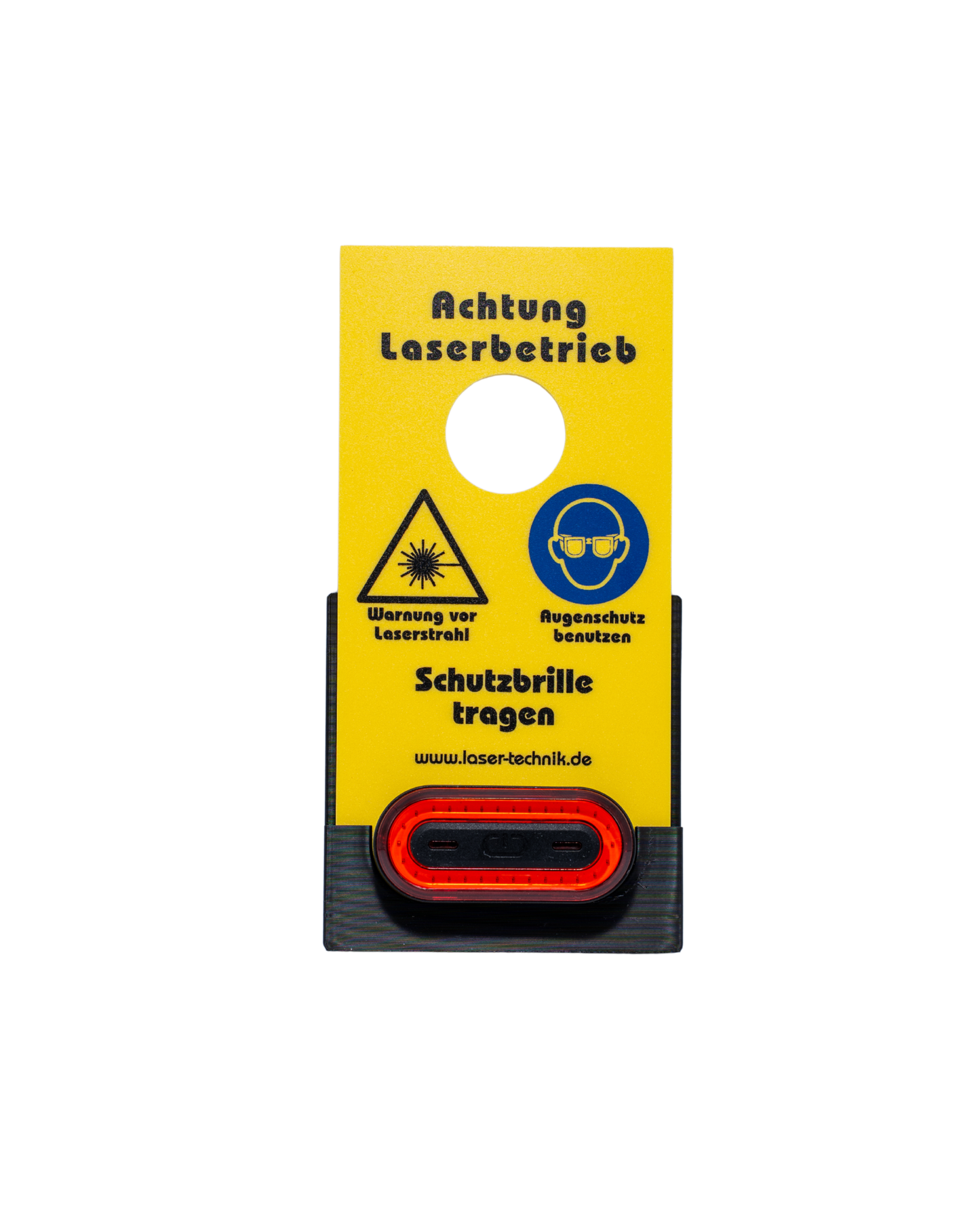 Wandhalterung für Laser-Warnschild LED