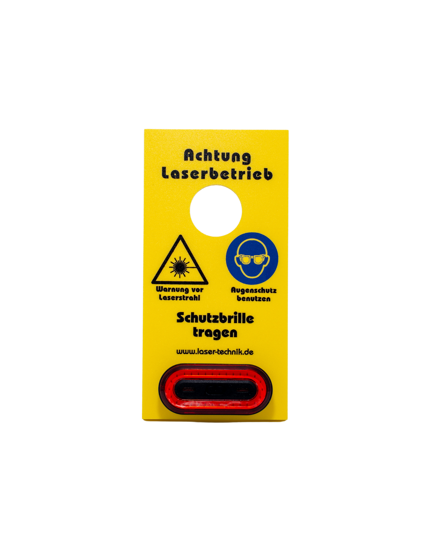Laser-Warnschild LED