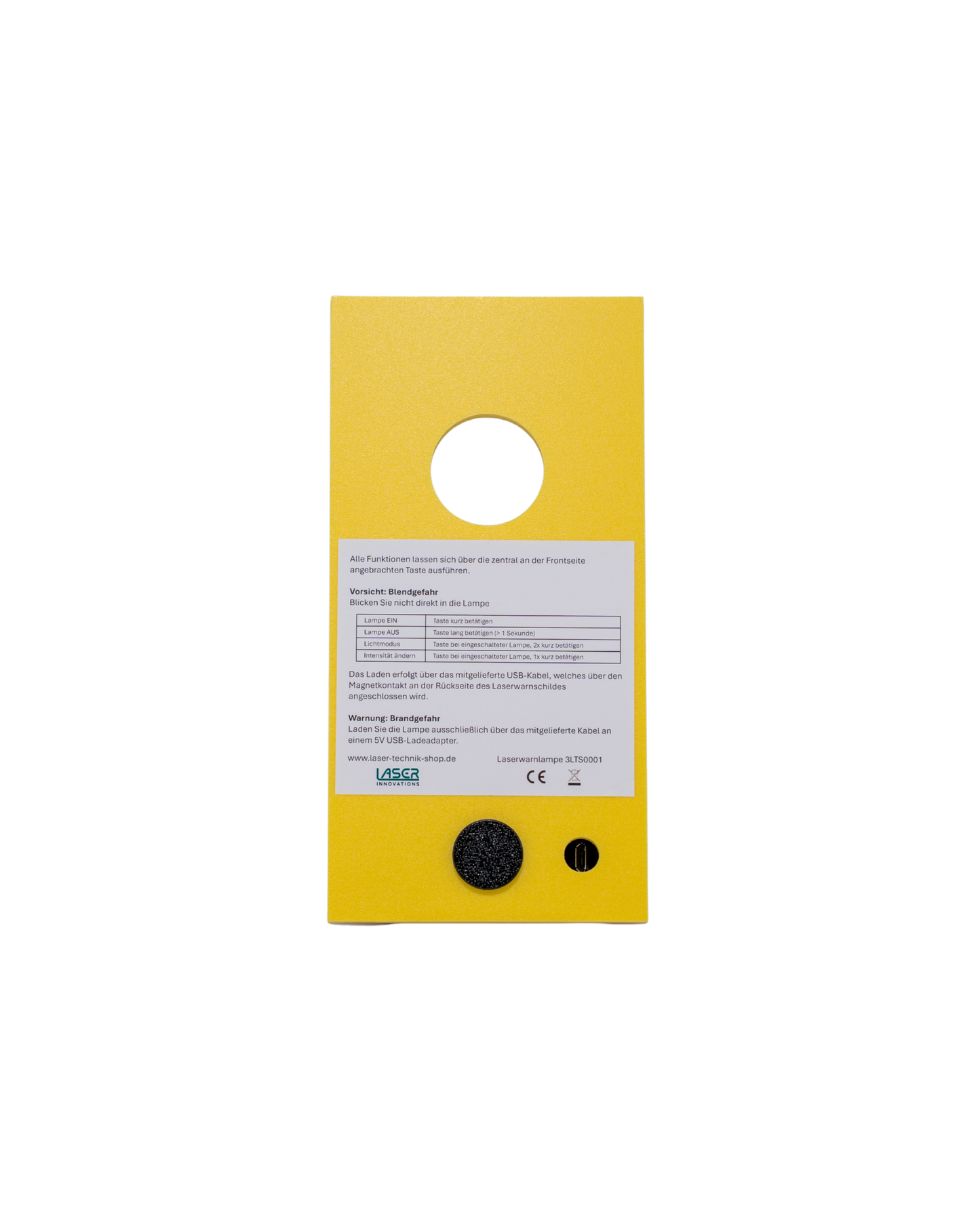 Laser-Warnschild LED